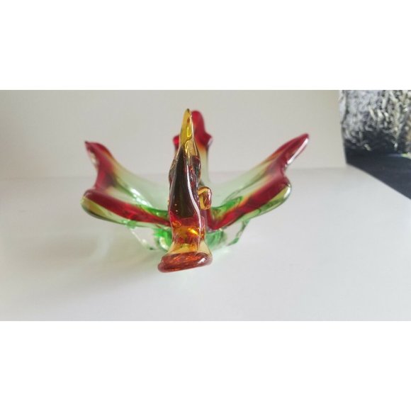 Vintage Murano Art Glass Duck in flight Dish Bowl Figurine 13" long - Picture 9 of 10